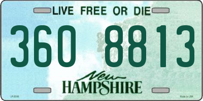 NH license plate 3608813