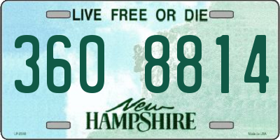 NH license plate 3608814
