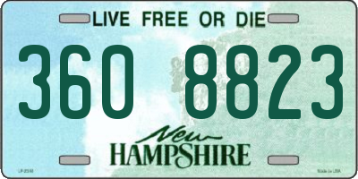 NH license plate 3608823
