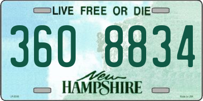 NH license plate 3608834