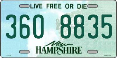 NH license plate 3608835
