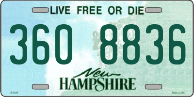 NH license plate 3608836