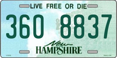 NH license plate 3608837