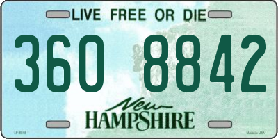 NH license plate 3608842