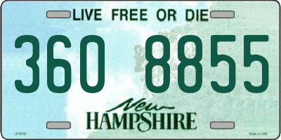 NH license plate 3608855