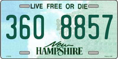 NH license plate 3608857