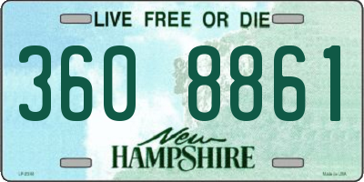 NH license plate 3608861