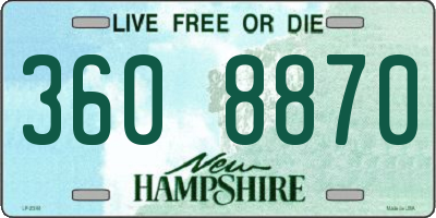 NH license plate 3608870