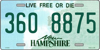 NH license plate 3608875