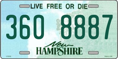 NH license plate 3608887