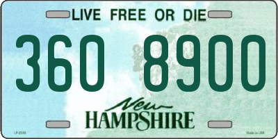 NH license plate 3608900