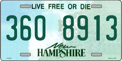 NH license plate 3608913