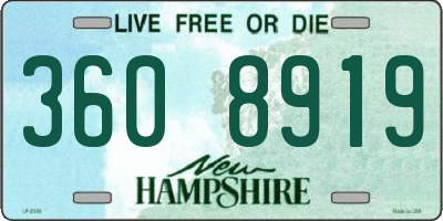 NH license plate 3608919
