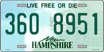 NH license plate 3608951