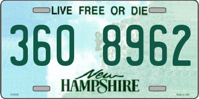 NH license plate 3608962