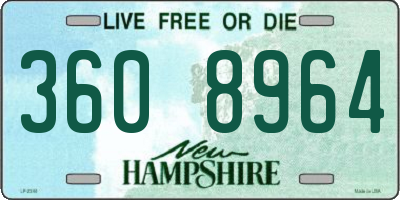 NH license plate 3608964