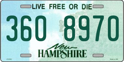 NH license plate 3608970