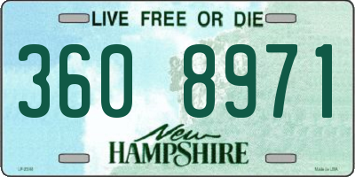 NH license plate 3608971