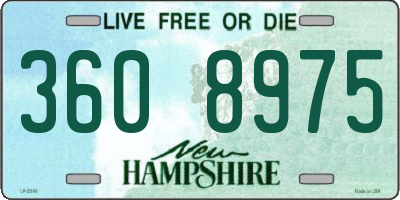 NH license plate 3608975