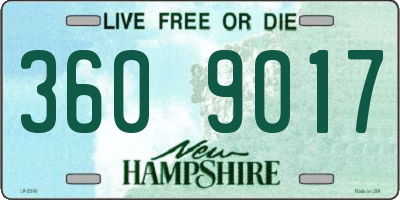 NH license plate 3609017