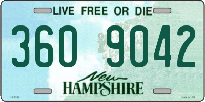 NH license plate 3609042