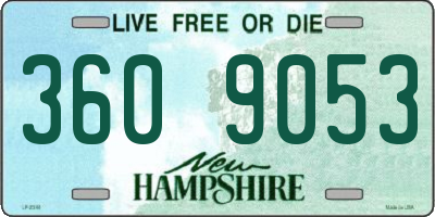 NH license plate 3609053