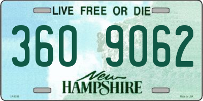 NH license plate 3609062
