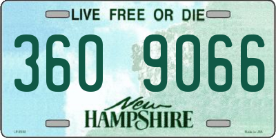 NH license plate 3609066