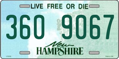 NH license plate 3609067