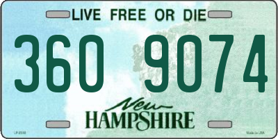 NH license plate 3609074
