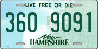 NH license plate 3609091