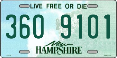 NH license plate 3609101