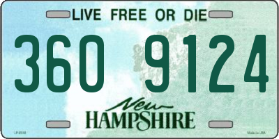 NH license plate 3609124