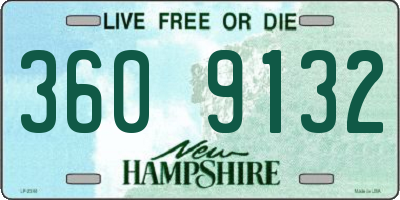 NH license plate 3609132