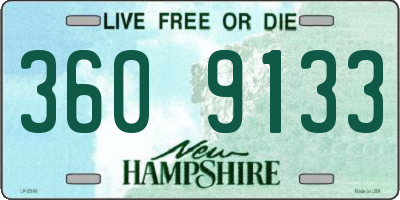 NH license plate 3609133