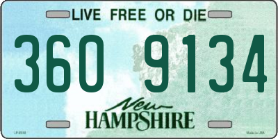 NH license plate 3609134
