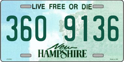 NH license plate 3609136