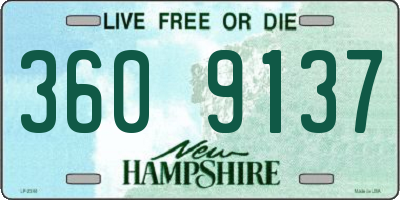 NH license plate 3609137