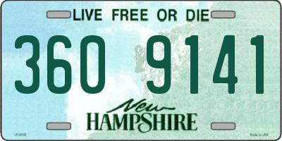 NH license plate 3609141