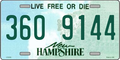 NH license plate 3609144