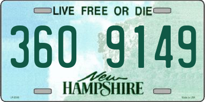 NH license plate 3609149