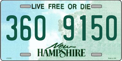 NH license plate 3609150