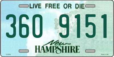 NH license plate 3609151