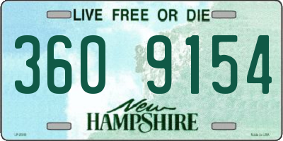 NH license plate 3609154
