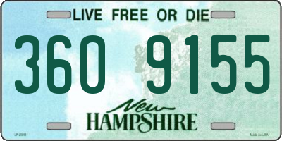 NH license plate 3609155