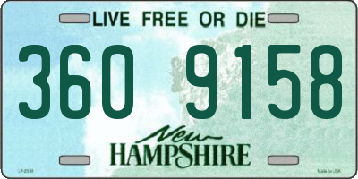 NH license plate 3609158