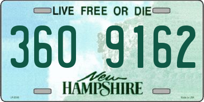 NH license plate 3609162