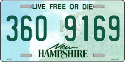 NH license plate 3609169