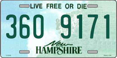 NH license plate 3609171