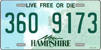 NH license plate 3609173